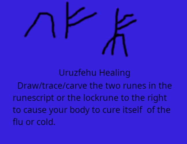 Uruzfehu healing bindrune script